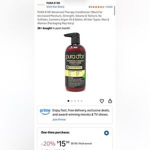 New PURA D'OR Advanced Therapy Conditioner - 16 OZ